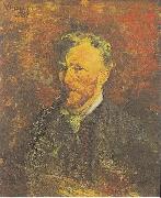 Vincent Van Gogh Self portrait with Pipe and Glass Germany oil painting artist